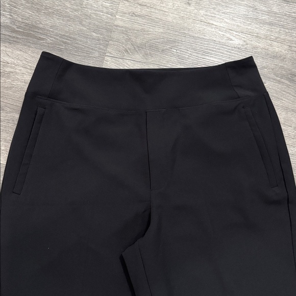 NWOT Athleta Endless High Rise Black Pull On Straight Ankle Pant Size 12 PETITE - Picture 3 of 12